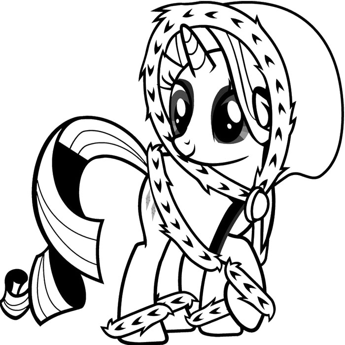 My Little Pony Christmas Coloring Pages