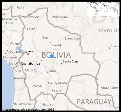Mapa político de Bolivia