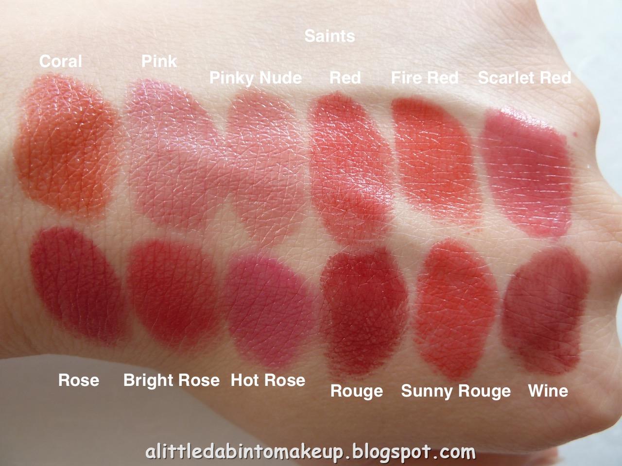 Of Toys and Co: Lipstick Queen Lipsticks Comparison Swatches