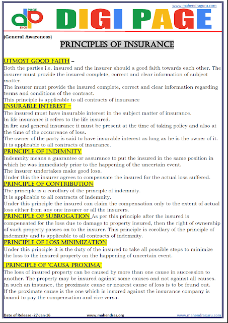 Digi Page - General Awareness - 27.01.2016