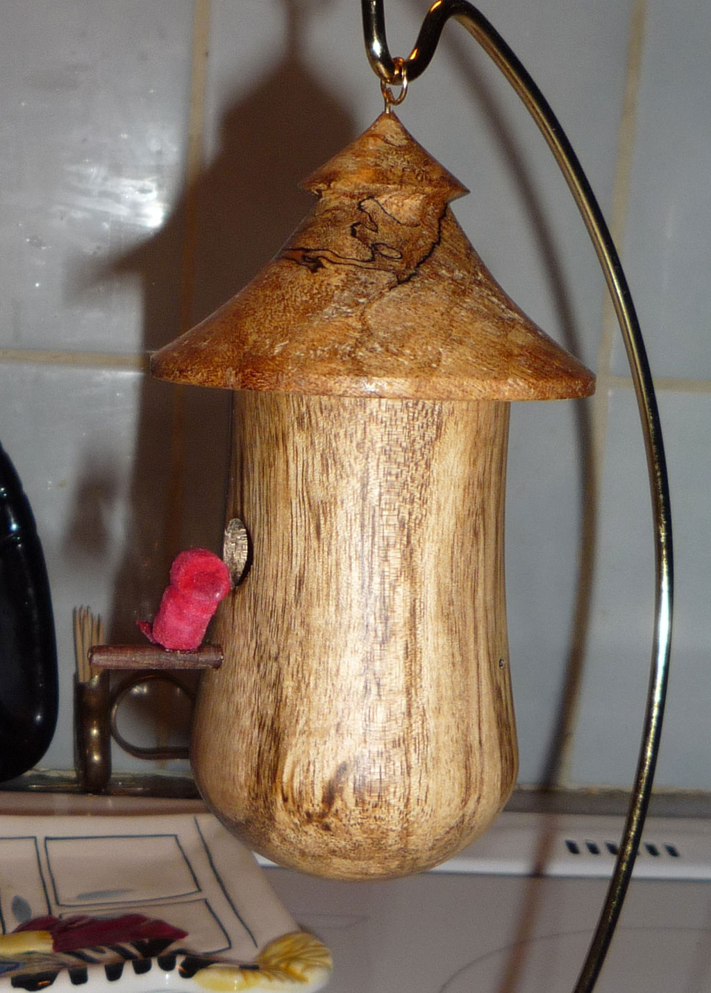 Wood Chips and Firewood: Turned Bird House