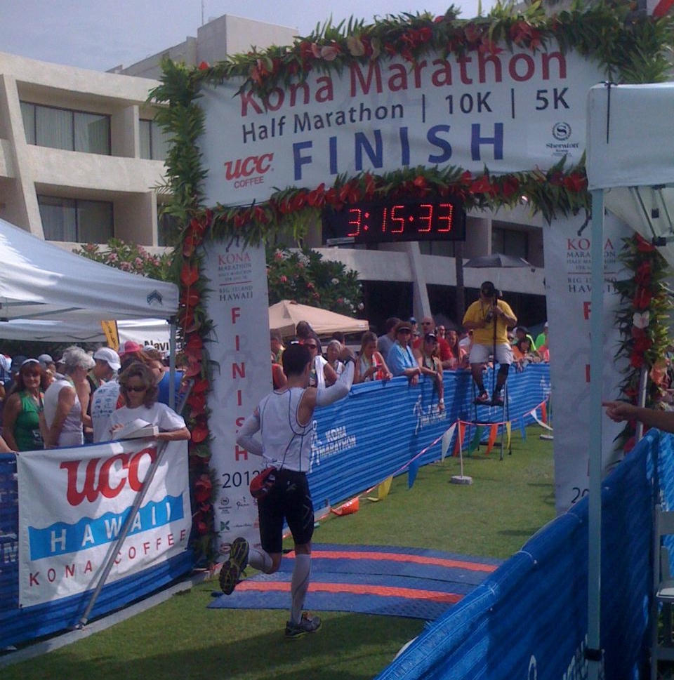 Run to the Hills Run2thehills runs the rock Kona Marathon Race Report