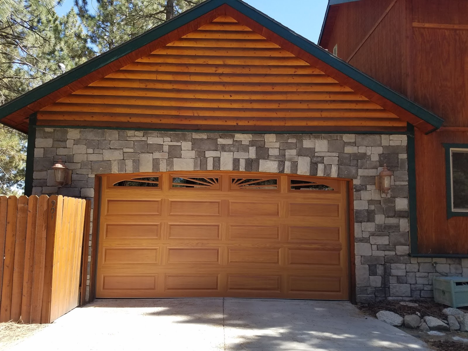 Bear Valley Builders and Garage Doors Recent WoodGrain Steel Door