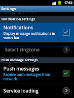 Samsung galaxy pocket notifications
