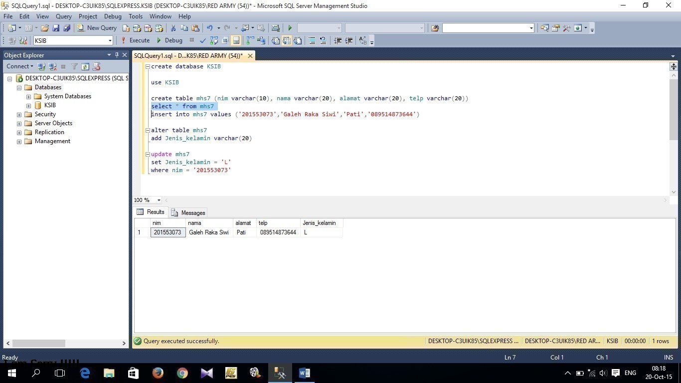 Cara Membuat dan Mengedit Database dan Table Di SQL Server: Cara ...