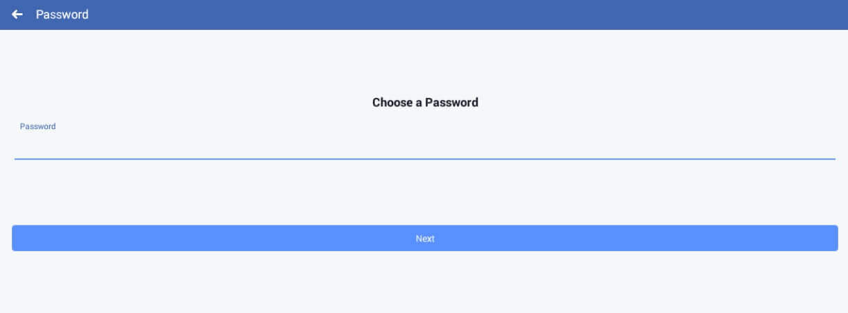 Chosen password
