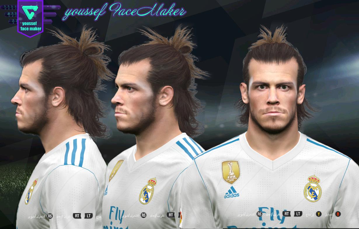 Pes 2017 Gareth Bale Face By Youssef Facemaker