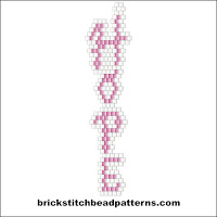 Click to view the Hope brick stitch bead pattern charts.