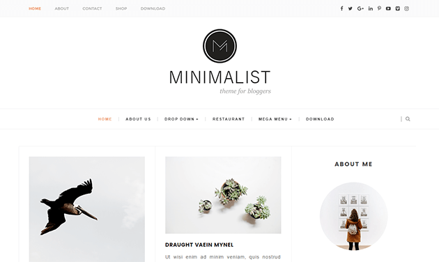 Minimalist - Clean & Responsive Blogger Template
