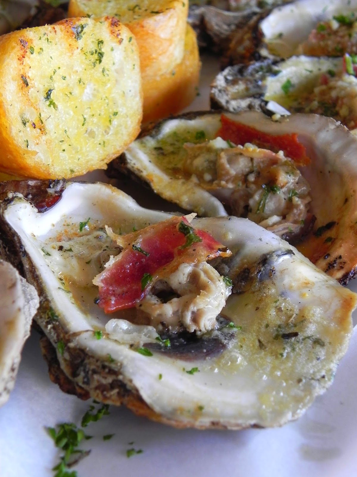 suck the heads Half of the time at The Half Shell Oyster Bar & Grill