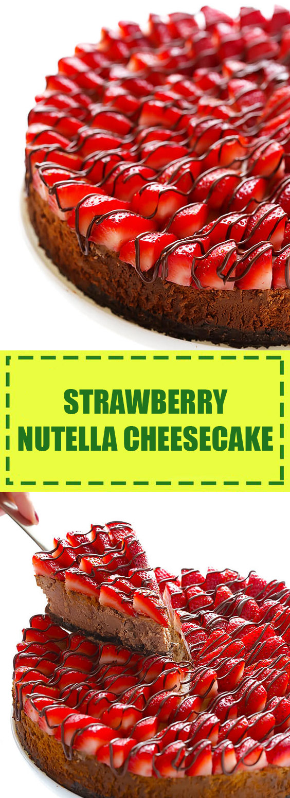 Strawberry Nutella Cheesecake Strawberry Nutella Cheesecake