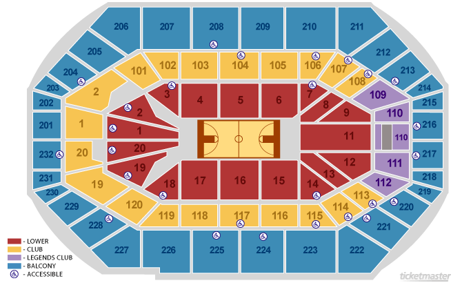 Bankers Life Seating Chart Pacers