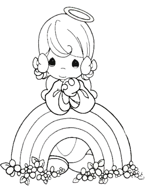 Abatian Precious Moments for Love Coloring Pages