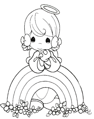 Precious Moments for Love Coloring Pages