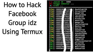 How to Hack Facbook Group idz using Termux 2019
