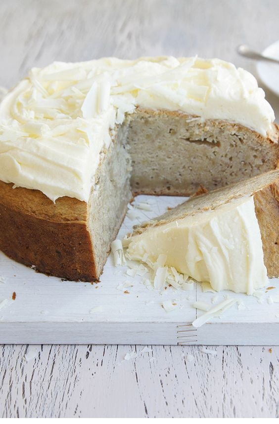 White Chocolate And Banana Mud Cake