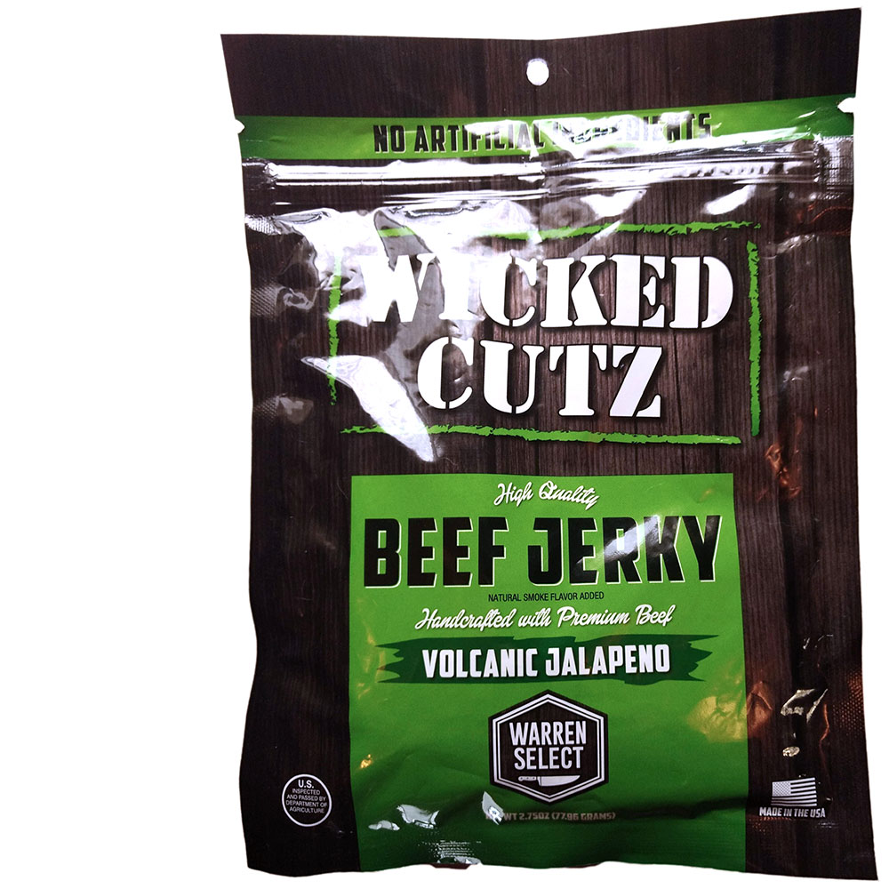 Wicked Cutz Beef Jerky Volcanic Jalapeno Beef Jerky Reviews