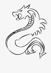 dragon simple draw drawing chinese drawings cartoon step paintingvalley