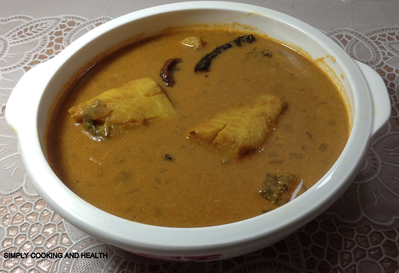 Simply Cooking and Health Halibut fish curry with gravy