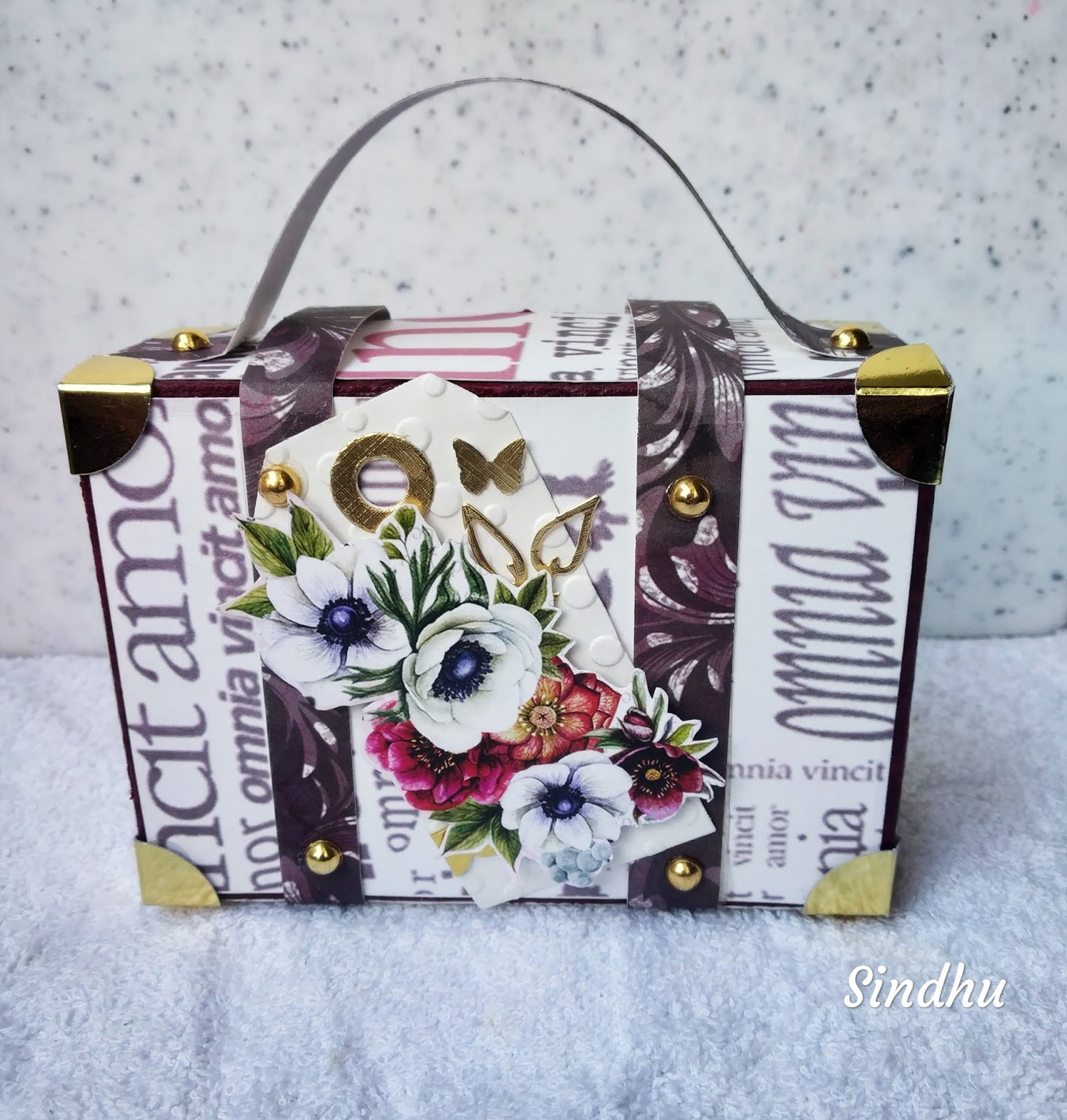 Colors of My Crafty World Paper Suitcase