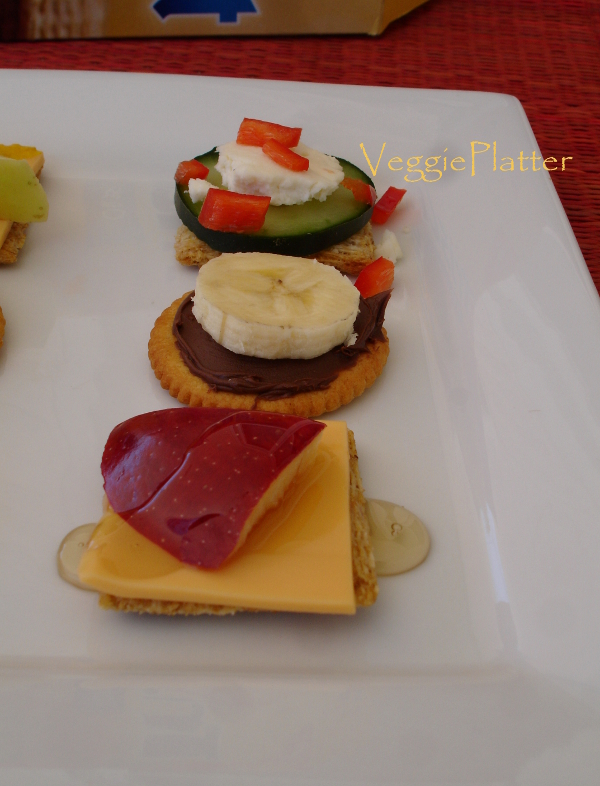 Veggie Platter Cracker Sandwiches