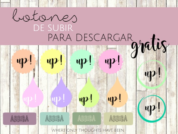 botones de subir descargables