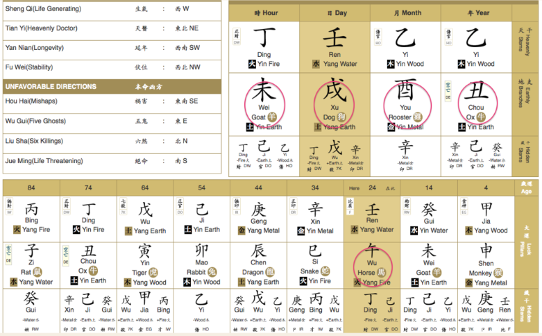 Joey Yap Bazi Chart Calculator