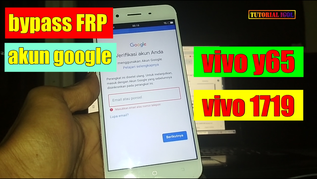Bypass Frp Vivo Y65 Tutorial Igol