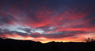 It gets very pink before the sun appears It gets very pink before the sun appears