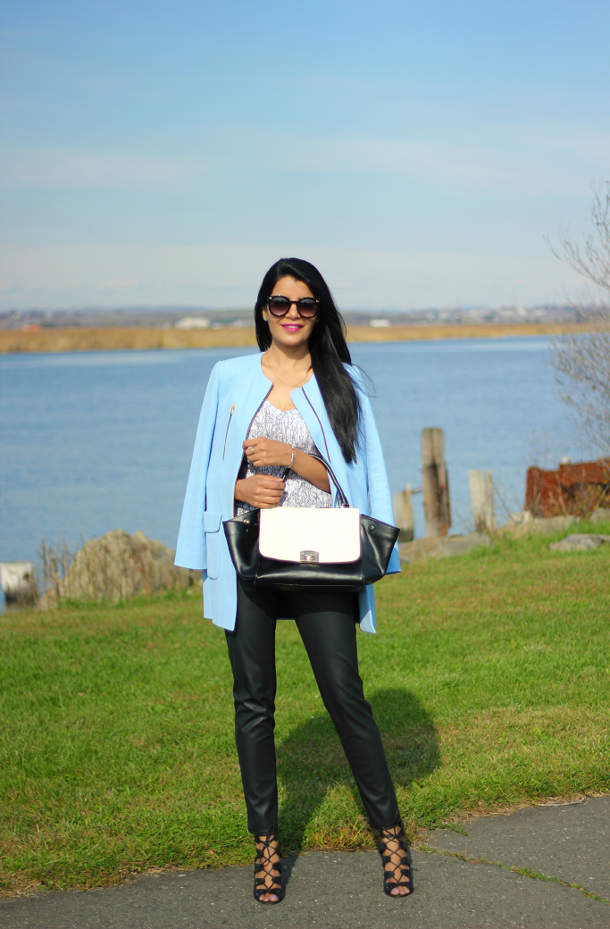 StyleDelights Lookbook Powder Blue Coat
