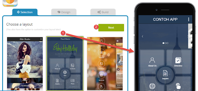 Appy Pie - Mengatur Tata Letak dan Tampilan App Mobile
