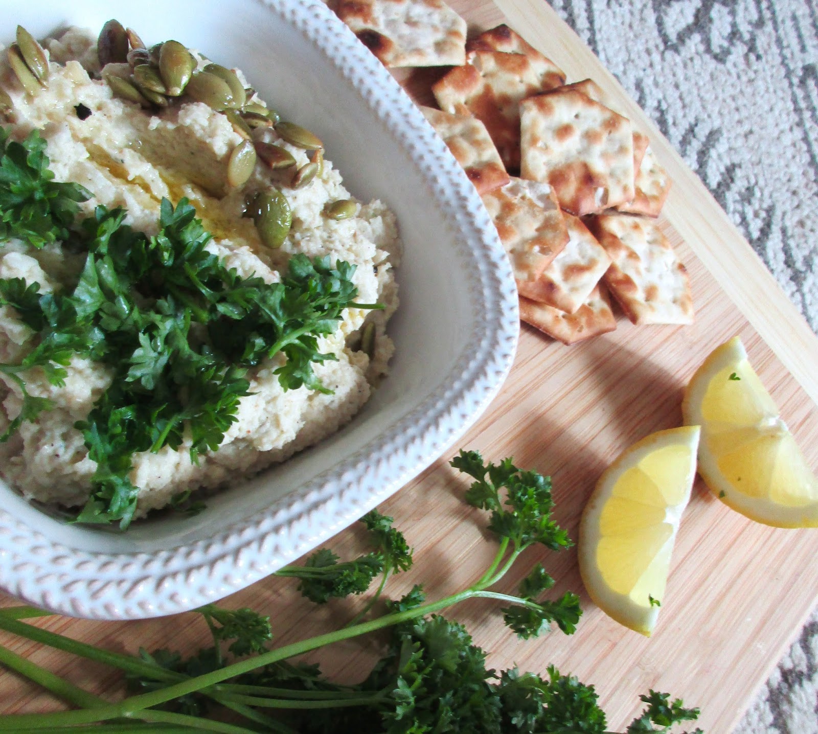 Kvell in the Kitchen Roasted Cauliflower and Garlic Dip