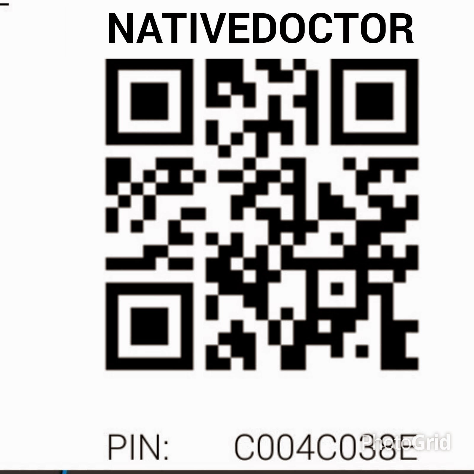 FOLLOW NATIVEDOCTORS' BB CHANNEL