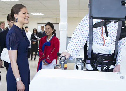Crown Princess Victoria of Sweden and Prince Daniel of Sweden visited Hankuk National Rehabilitation Center