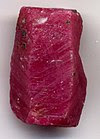 Large natural ruby crystal
