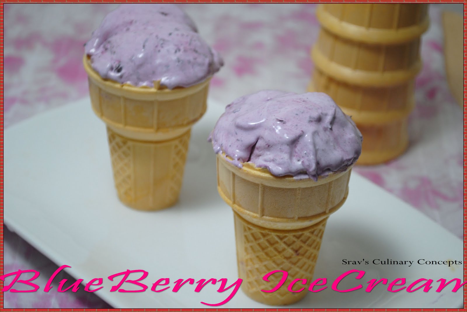 Blueberry icecream