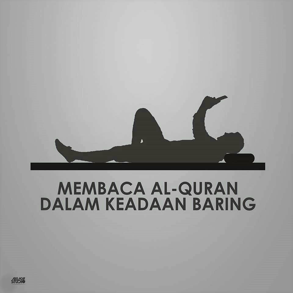 Hukum Membaca Al Quran Sambil Tiduran Foto Dakwah