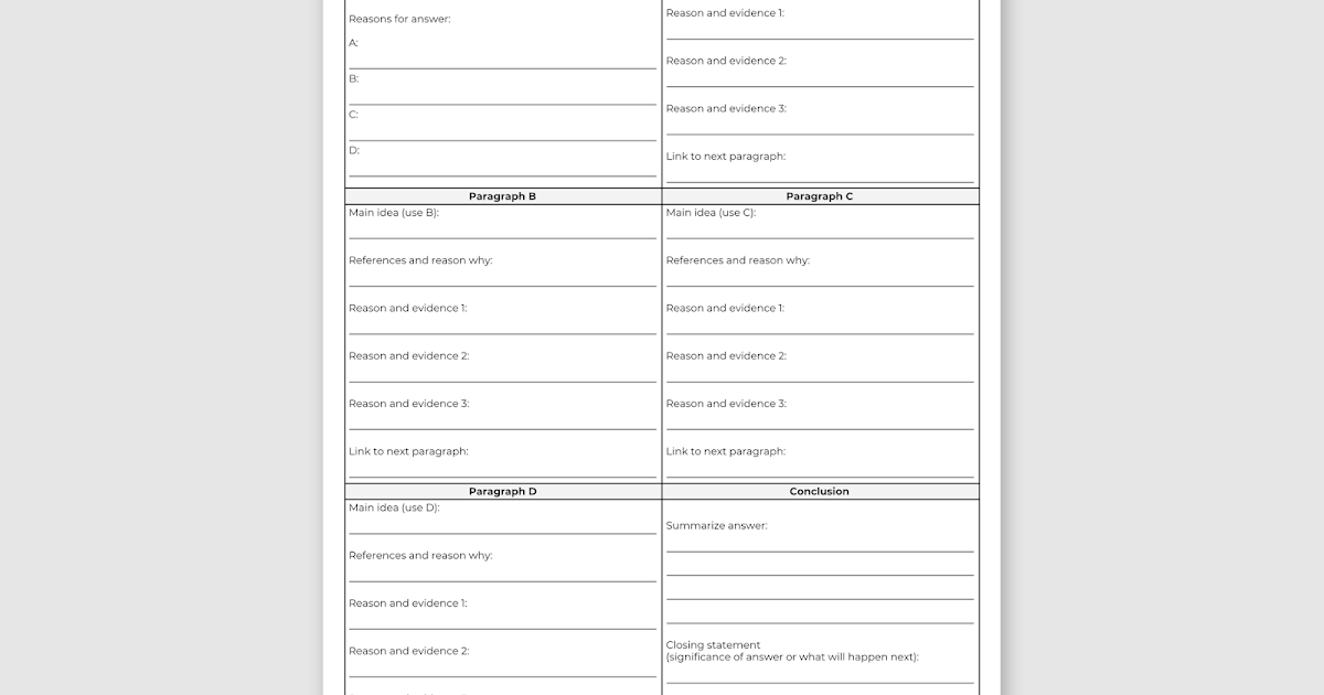 Essay planner pdf picture