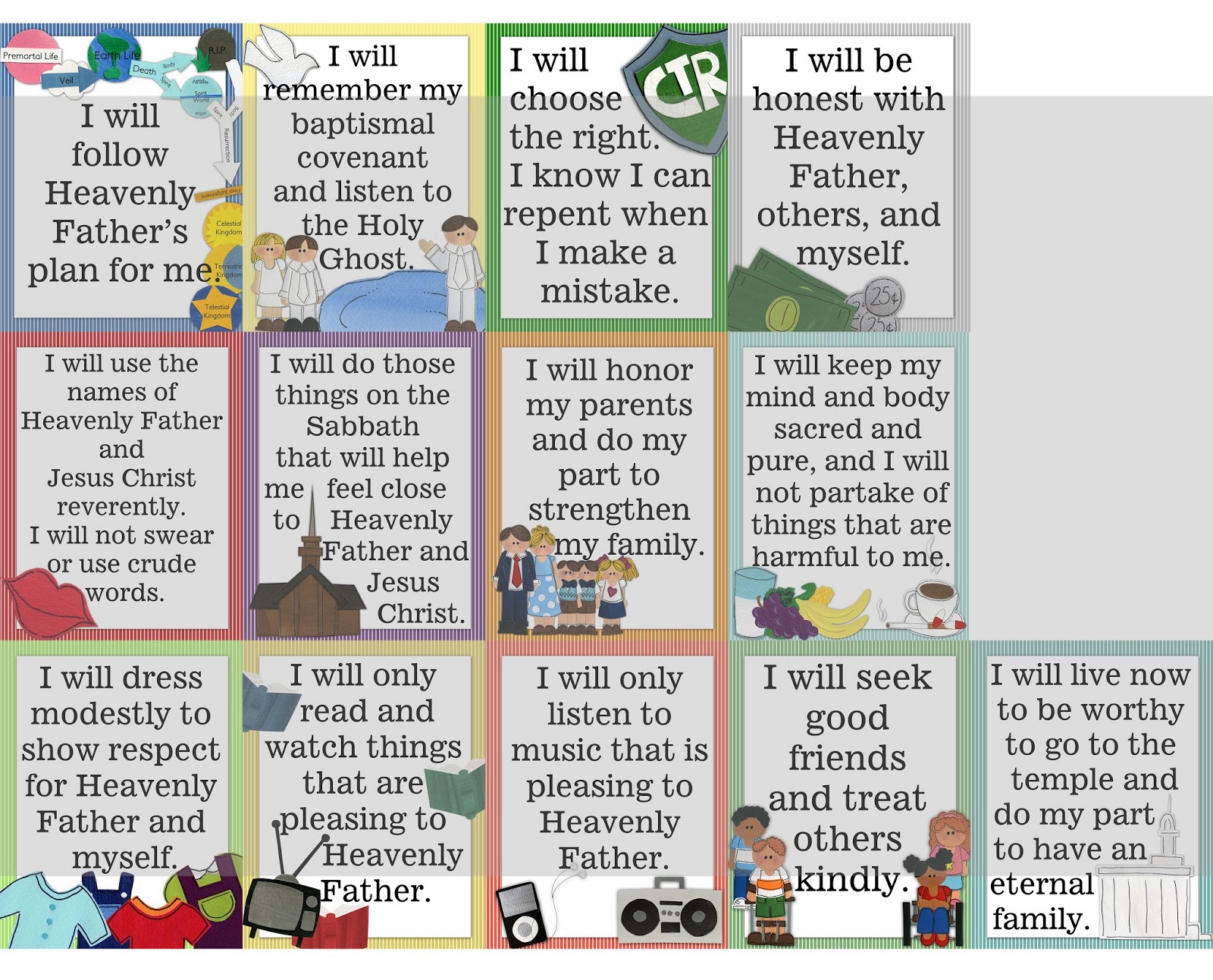Latter-day Chatter: Gospel Standards Posters