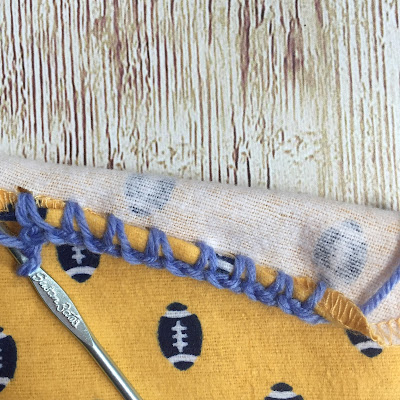 Knitting Like Crazy: No Sew Crochet Flannel Receiving Blanket