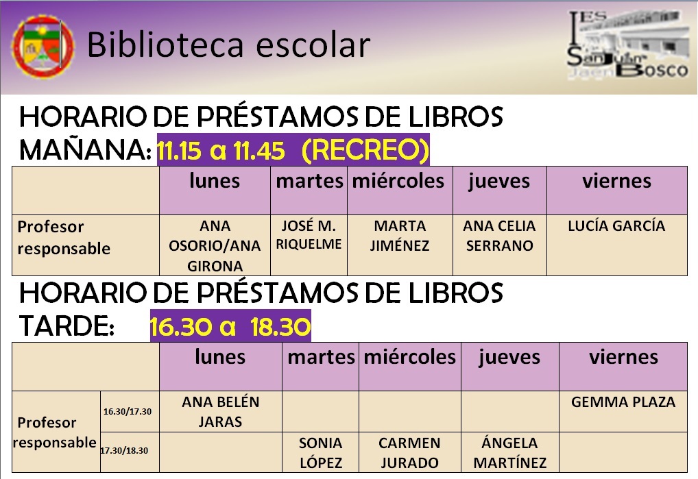 Biblioteca IES San Juan Bosco