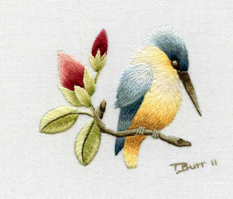 Needle painting jessecmaultbirds  joy design studio