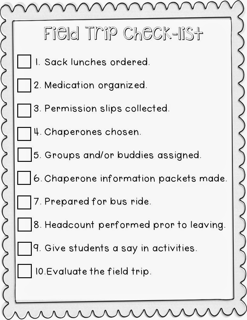 rules for field trip