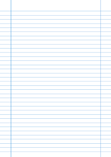 Baixar Folha de Papel Pautado azul em PDF para imprimir Baixar Folha de Papel Pautado azul em PDF para imprimir