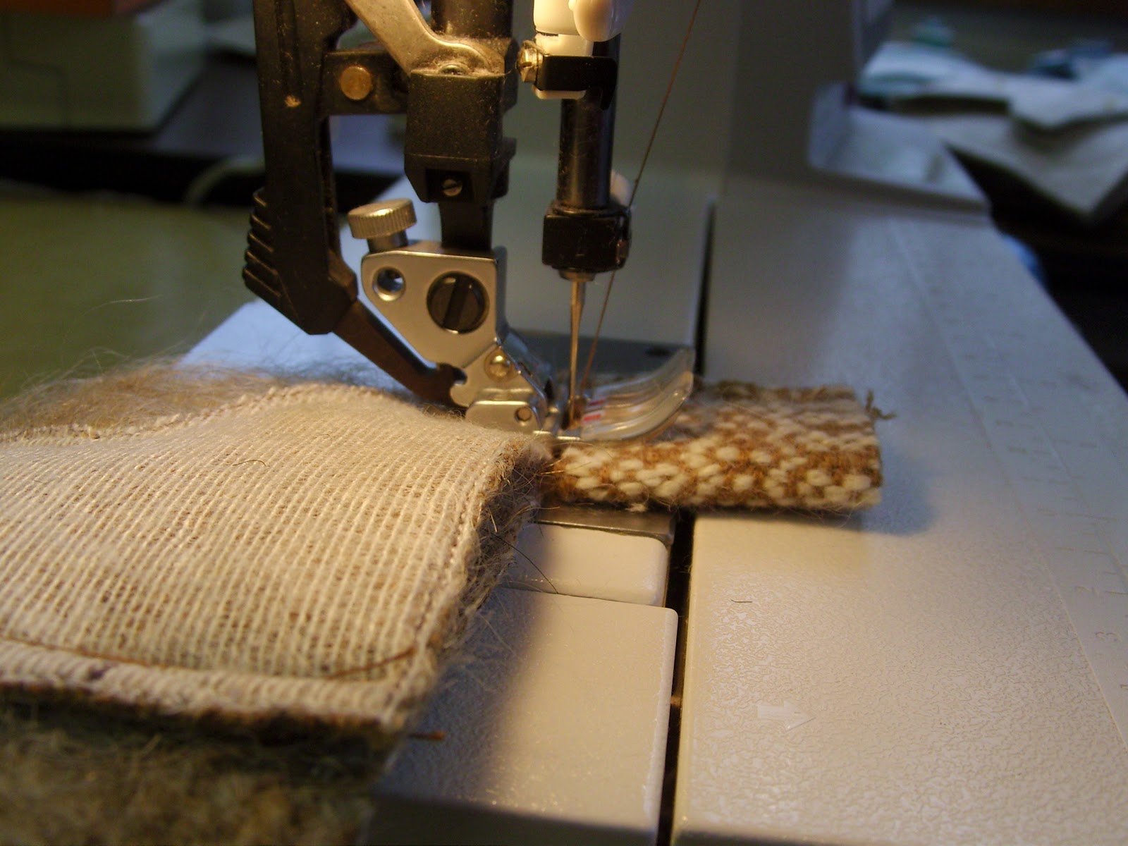 Daisy Hill Weaving Studio Sewing Multiple Layers of Heavy Fabric