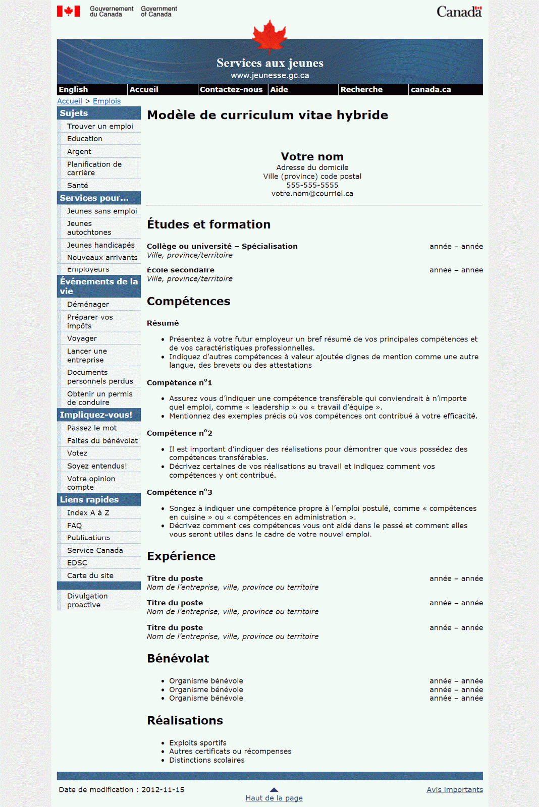 Au restaurant du FLE 11  Rédaction d'un CV et d'une lettre de motivation