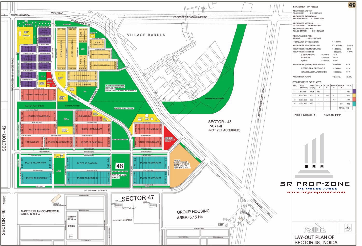Layout Plan of Noida Sector48 HD Map Greater Noida Industry I BUY I
