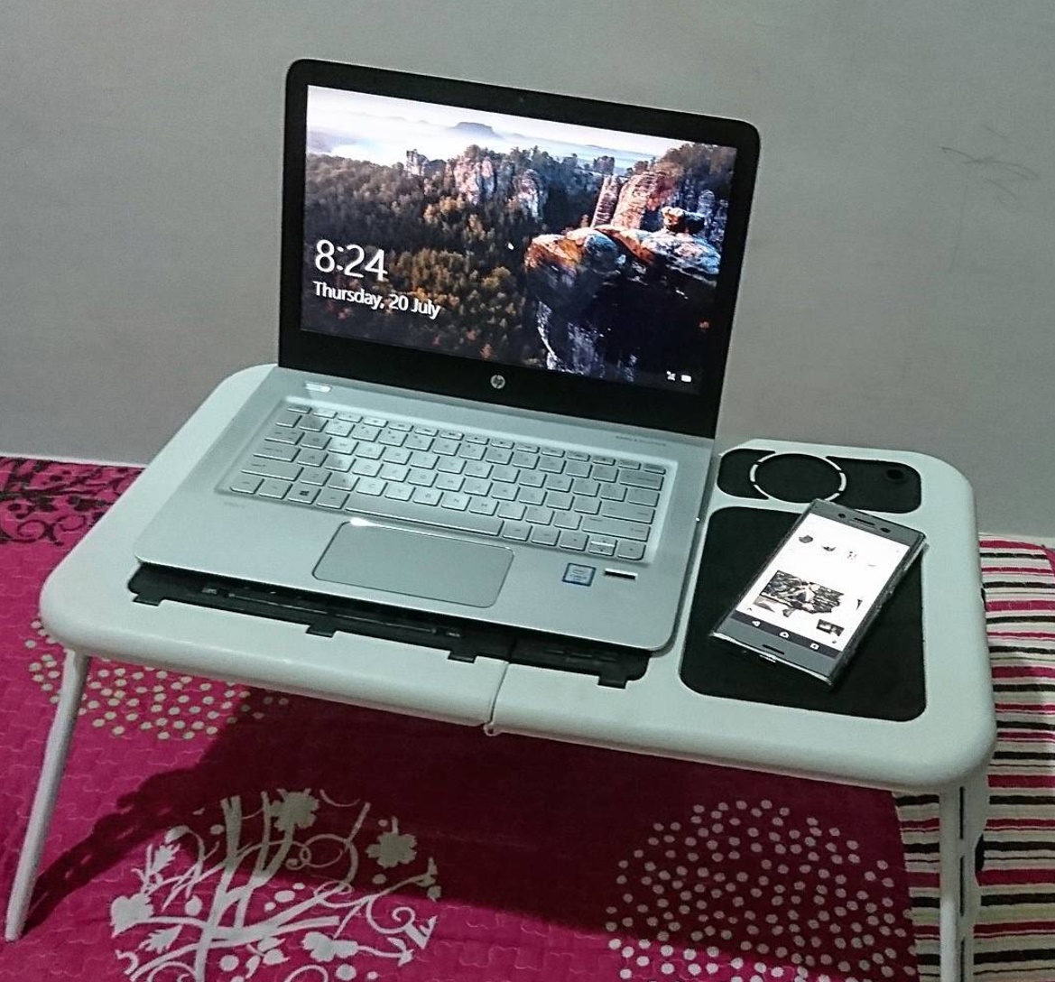 Bagus jugak GTE EPortable Portable Laptop Table with Cooling System