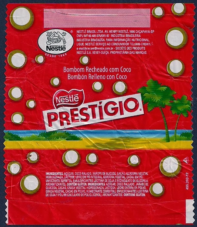 Nestlé Chocolate Wrappers!: Prestígio (mini)