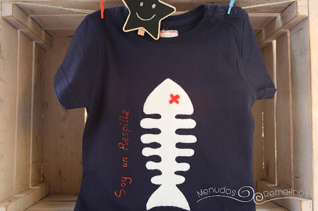 Camiseta raspa de pez Camiseta raspa de pez
